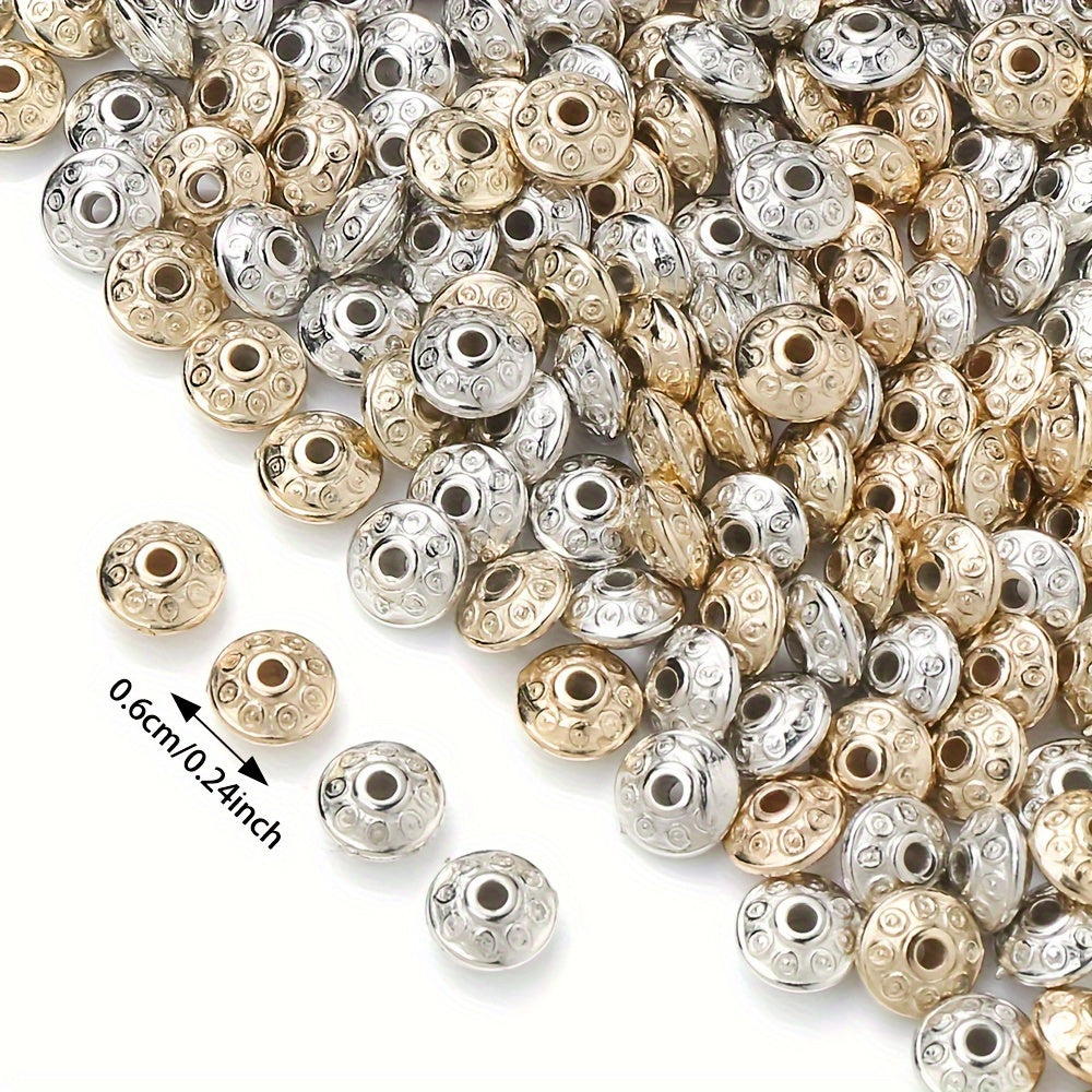 100 Pieces 6mm Oval Shaped CCB Beads for DIY Jewelry Making