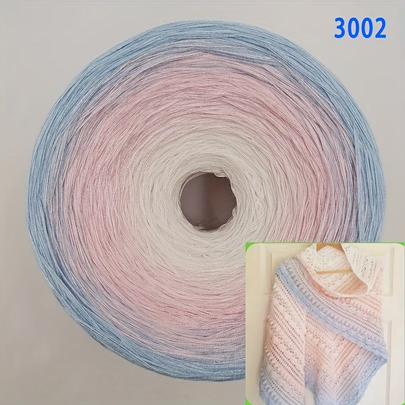 Hand Spun Gradient Cake Cotton Yarn Ombre 300g For Crochet