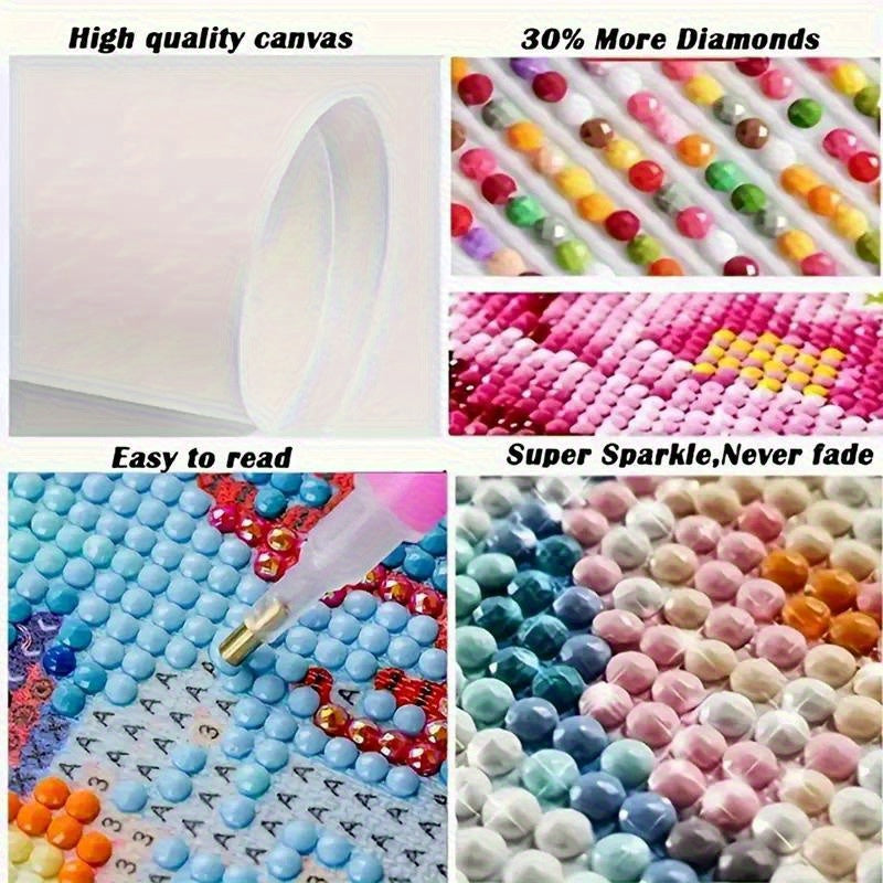 5D Diamond Painting Kit Dragon Four Head Color Change Decor