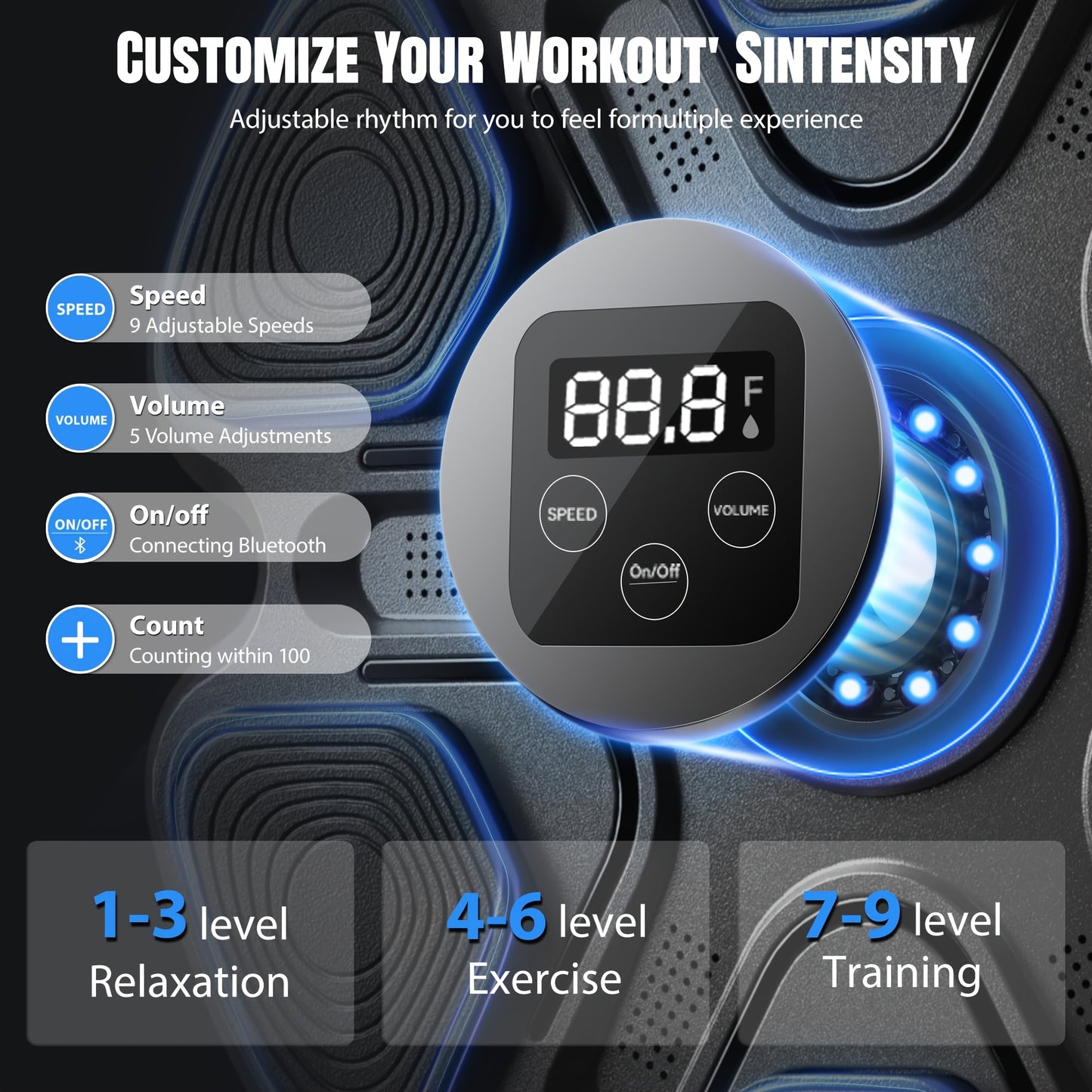 Smart Electronic Boxing Trainer With LED Target And Gloves