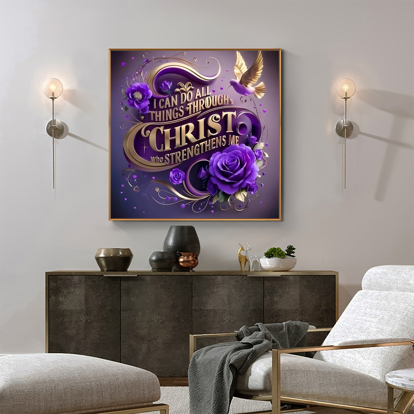 5D DIY Frameless Diamond Painting Art Set for Home Decor