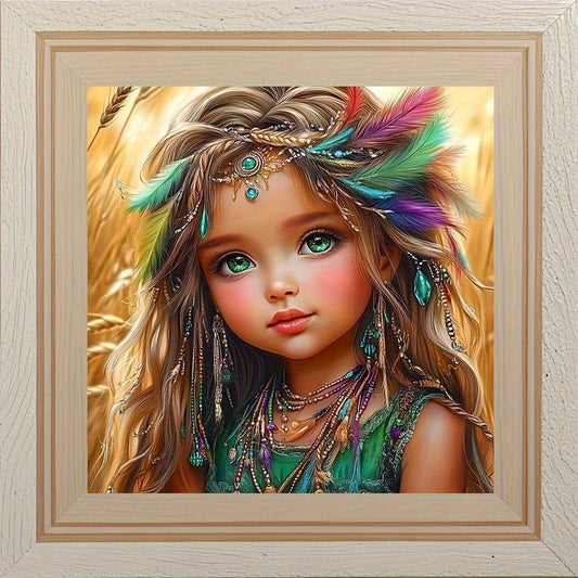 Beautiful Little Girl 5D Diamond Painting Kit Frameless