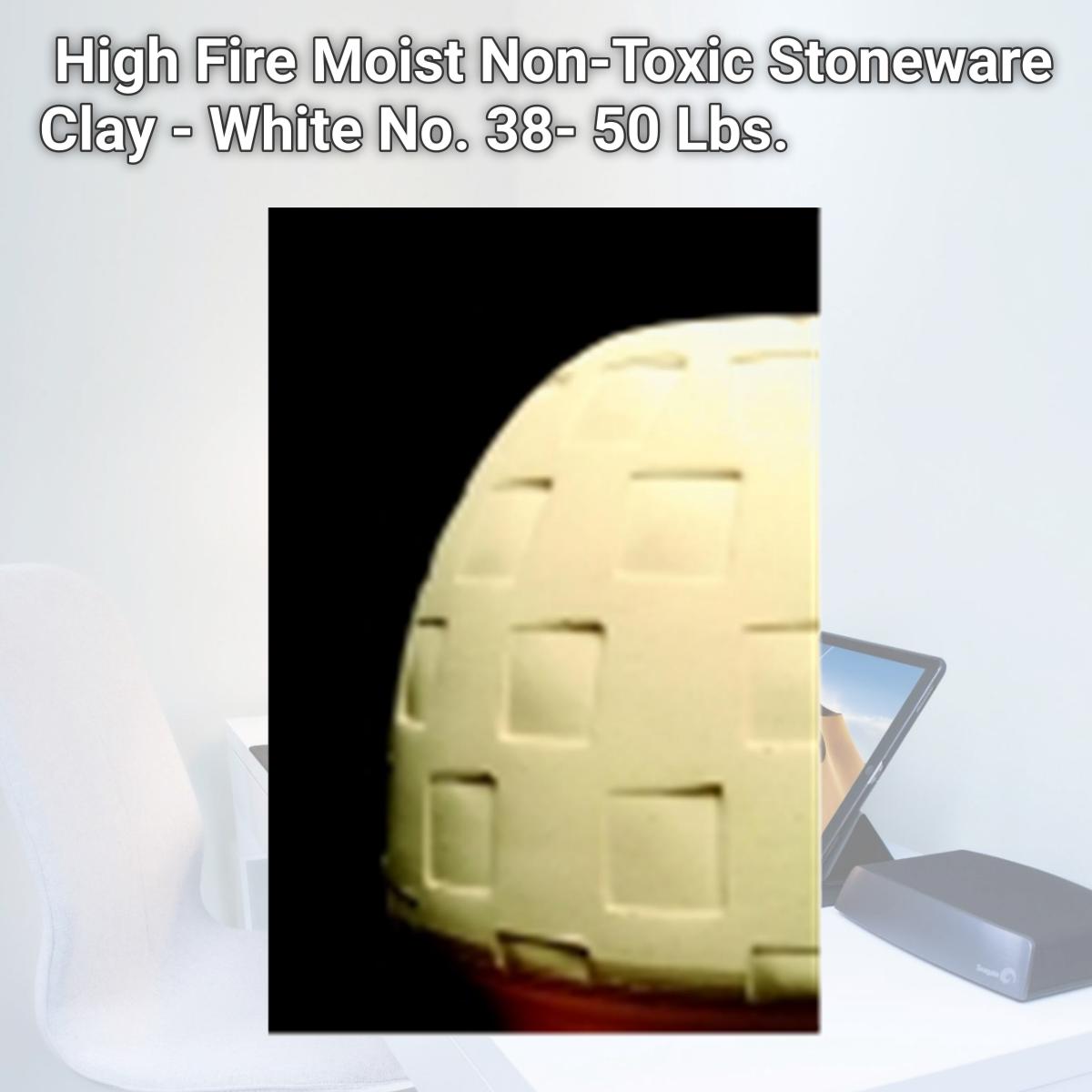 Main High Fire Non Toxic Stoneware Clay White No 38 50 Lbs