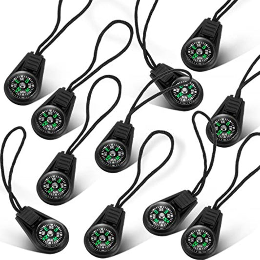 200 Pack Mini Survival Compass With Paracord Bracelet