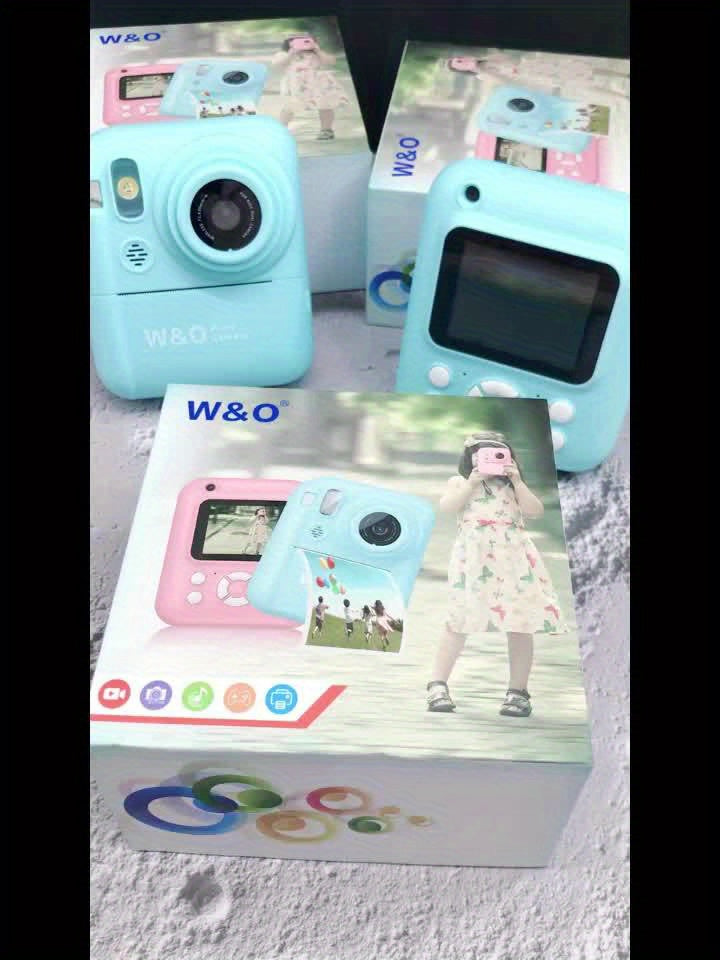 3 In 1 Instant Camera With Printer Game Console For Kids