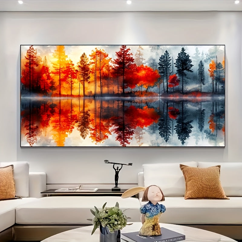 Forest Diamond Painting Kit Full Drill Round Gem Wall Decor