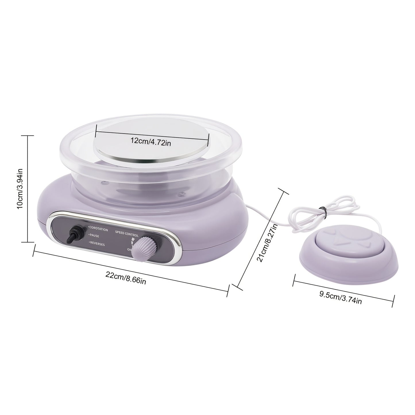 24W Mini Pottery Wheel Kit With Adjustable Speed And Tools