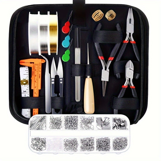 DIY Jewelry Making Kit 20 Pcs Beginners Storage Box Tools