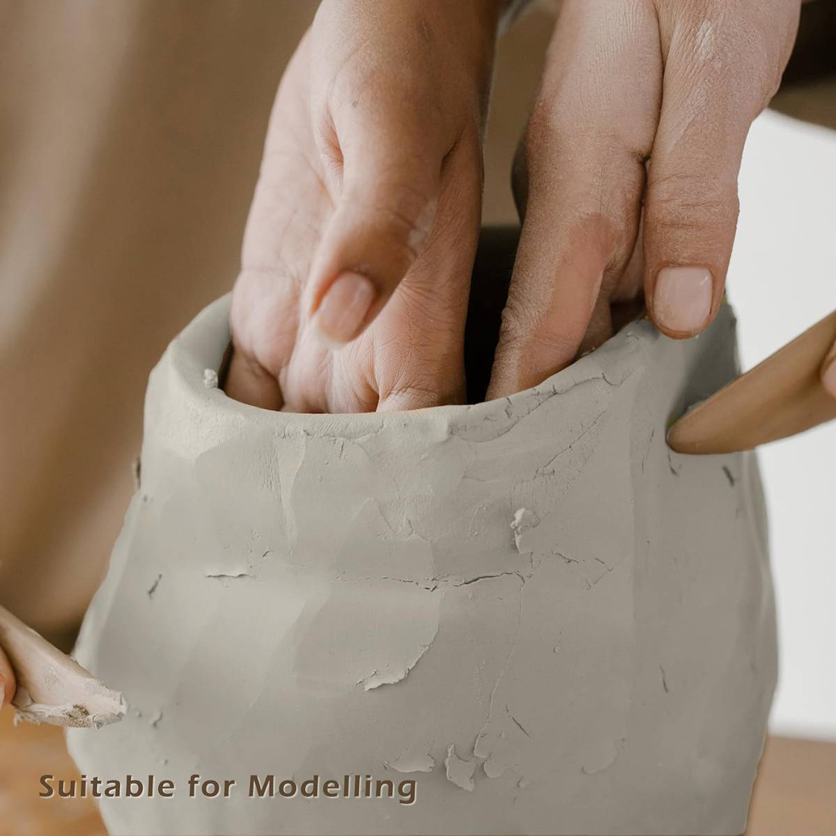 Stone Mid High Fire Clay Cone 0510 With 40 Pottery Tools