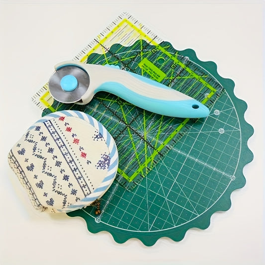 Rotating Self-Healing Cutting Mat for Art and Quilting Crafts
