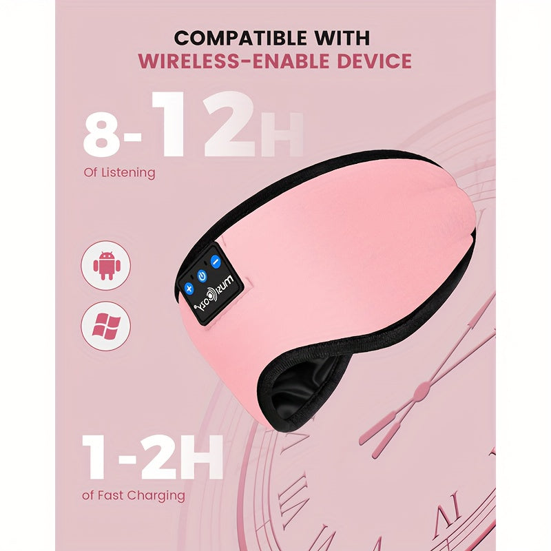 Wireless Sleep Eye Mask With Headphones And Type C Charging