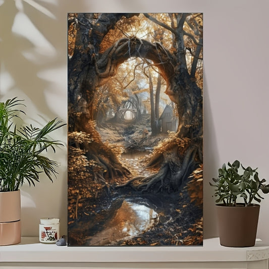 Forest Diamond Painting Kit Round Full Drill Two Piece