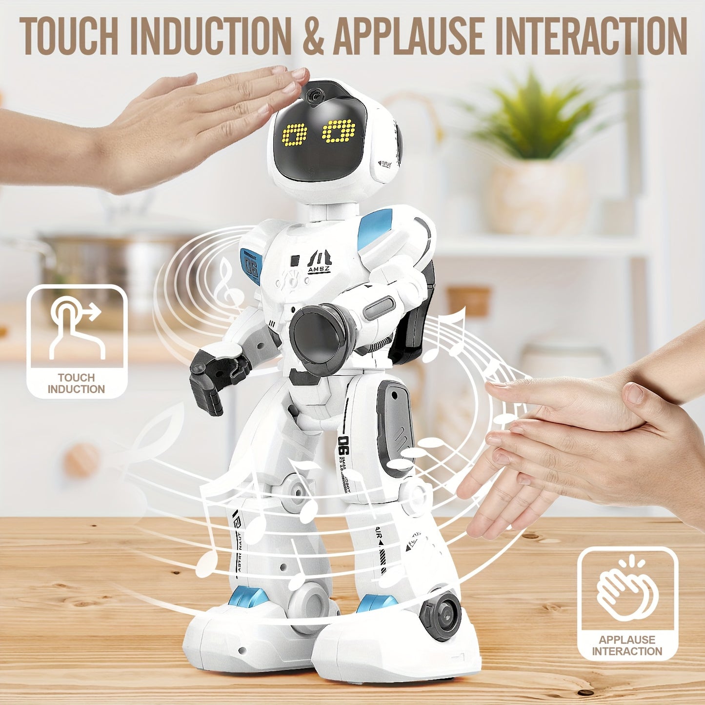 Interactive Gesture Sensing RC Robot for Kids Ages 5-12