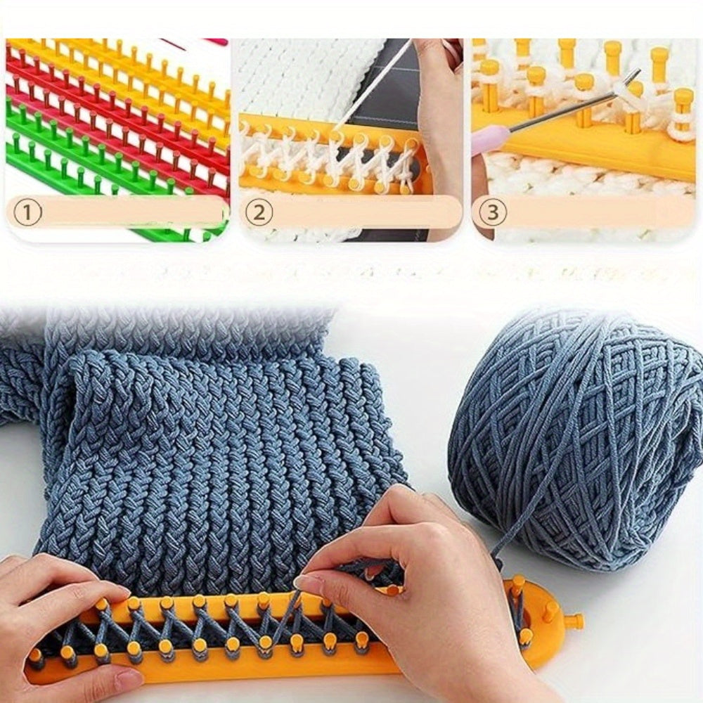 6 Piece DIY Knitting Tool Set Color Mixing Geometric Shapes