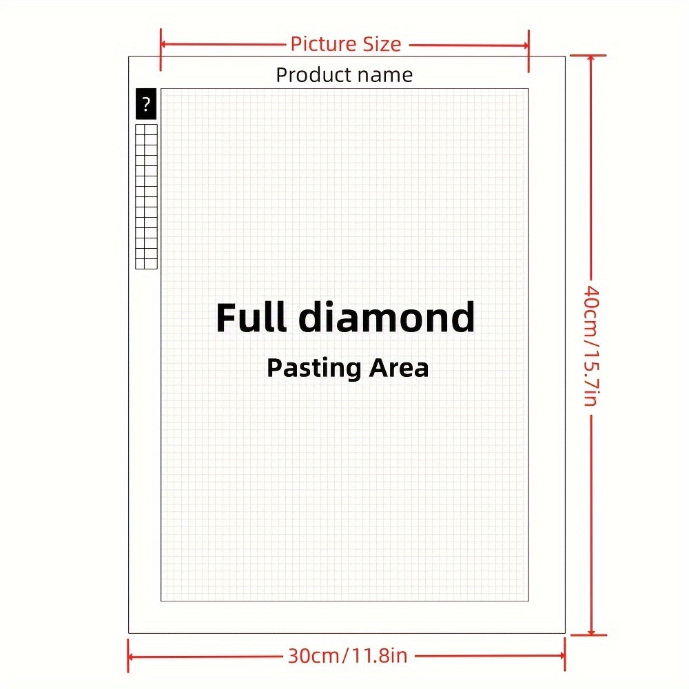 5D Diamond Painting Kit Full Eagle Design 30X40cm Frameless
