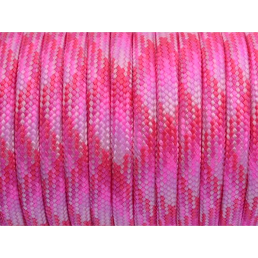 Mil Spec Paracord 7 Strand 550lb Type III 100ft Mixed Pink