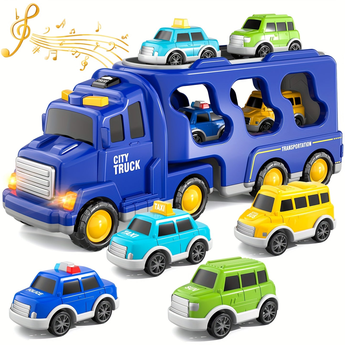 Fire Truck Toys For 3-5 Year Old Boys With Lights And Sounds