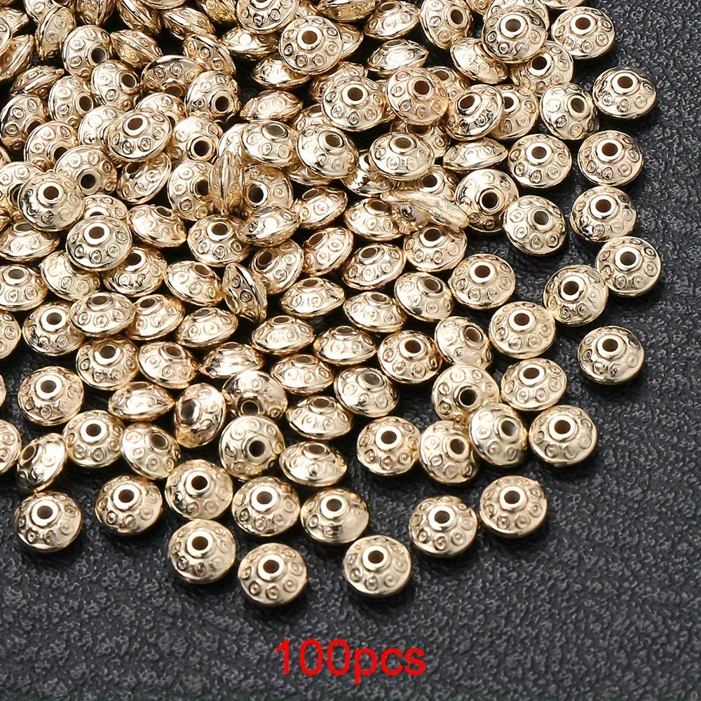 100 Pieces 6mm Oval Shaped CCB Beads for DIY Jewelry Making