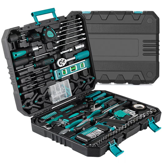 198 Piece Home Repair Tool Kit General Household Auto Set
