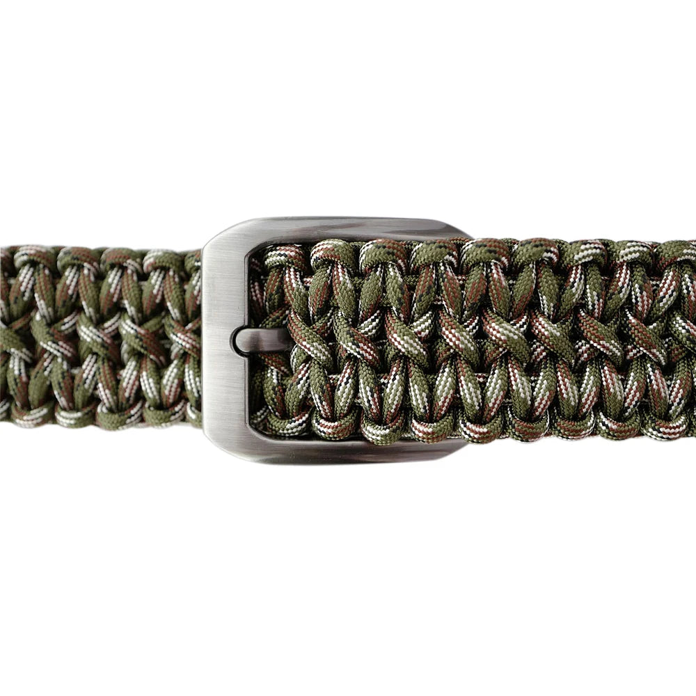 Tactical Paracord Belt 550 Survival Waist Belt With Buckle