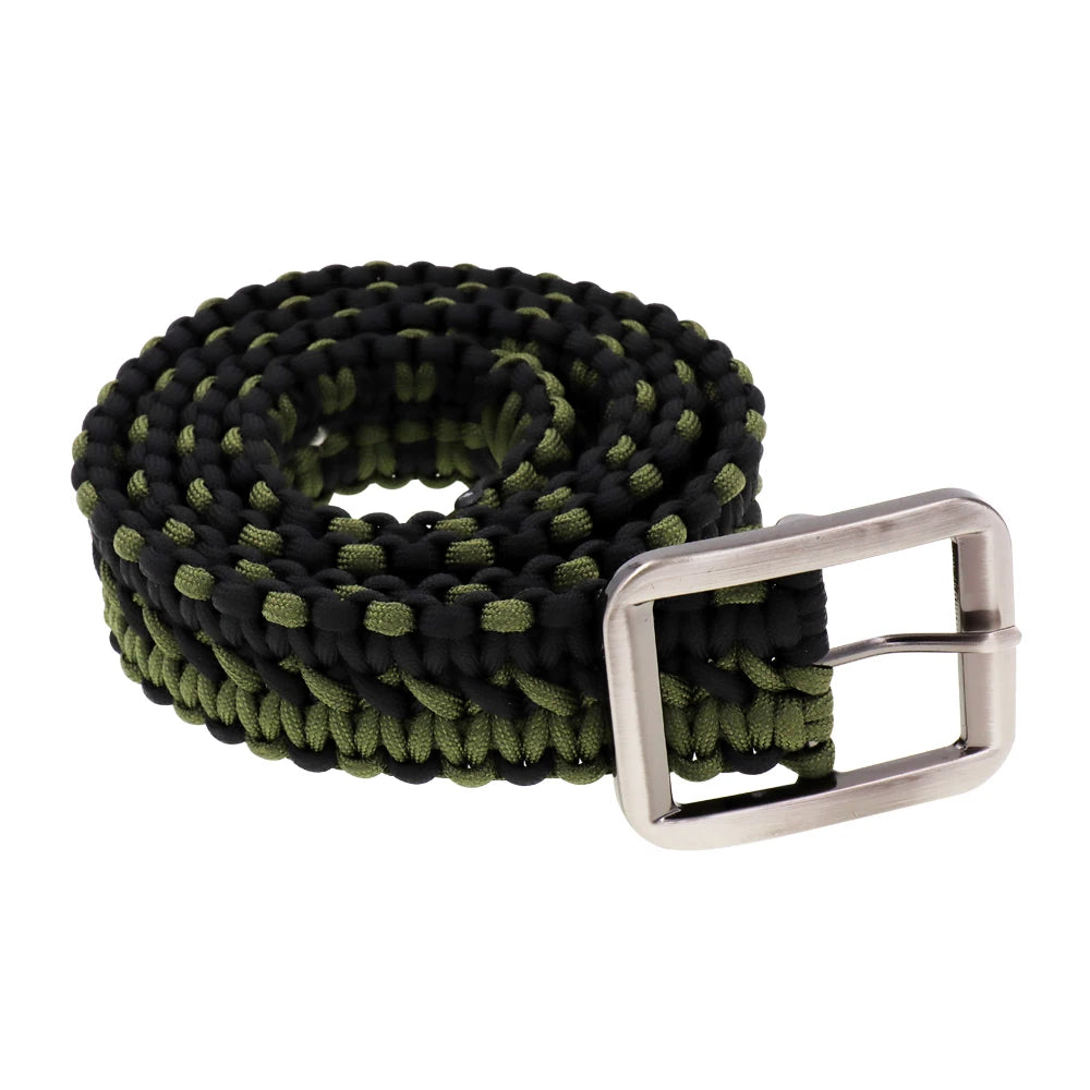 Tactical Paracord Belt 550 Survival Waist Belt With Buckle