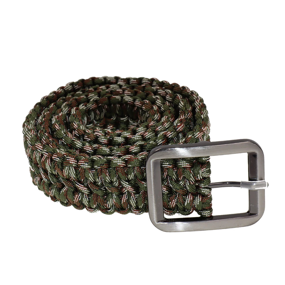 Tactical Paracord Belt 550 Survival Waist Belt With Buckle