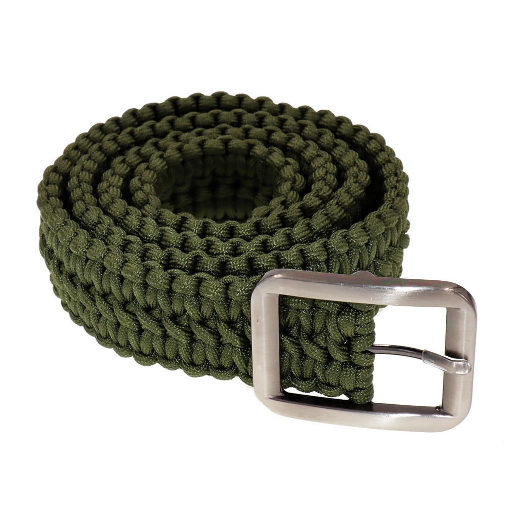 Tactical Paracord Belt 550 Survival Waist Belt With Buckle