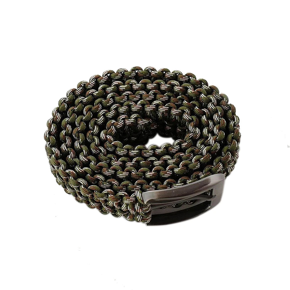 Tactical Paracord Belt 550 Survival Waist Belt With Buckle