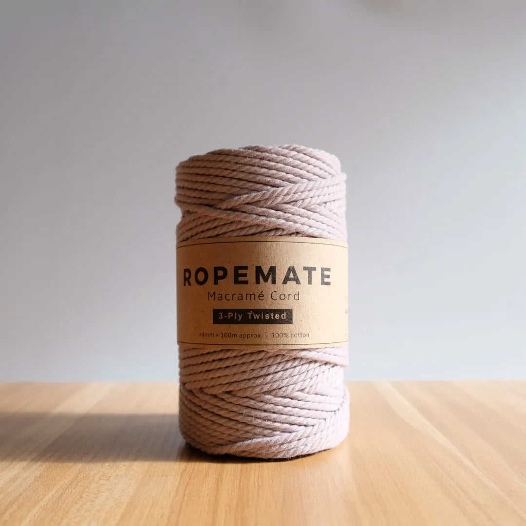 RopeMate Premium Soft Cotton Cord for DIY Macrame Bags 4MM 100M