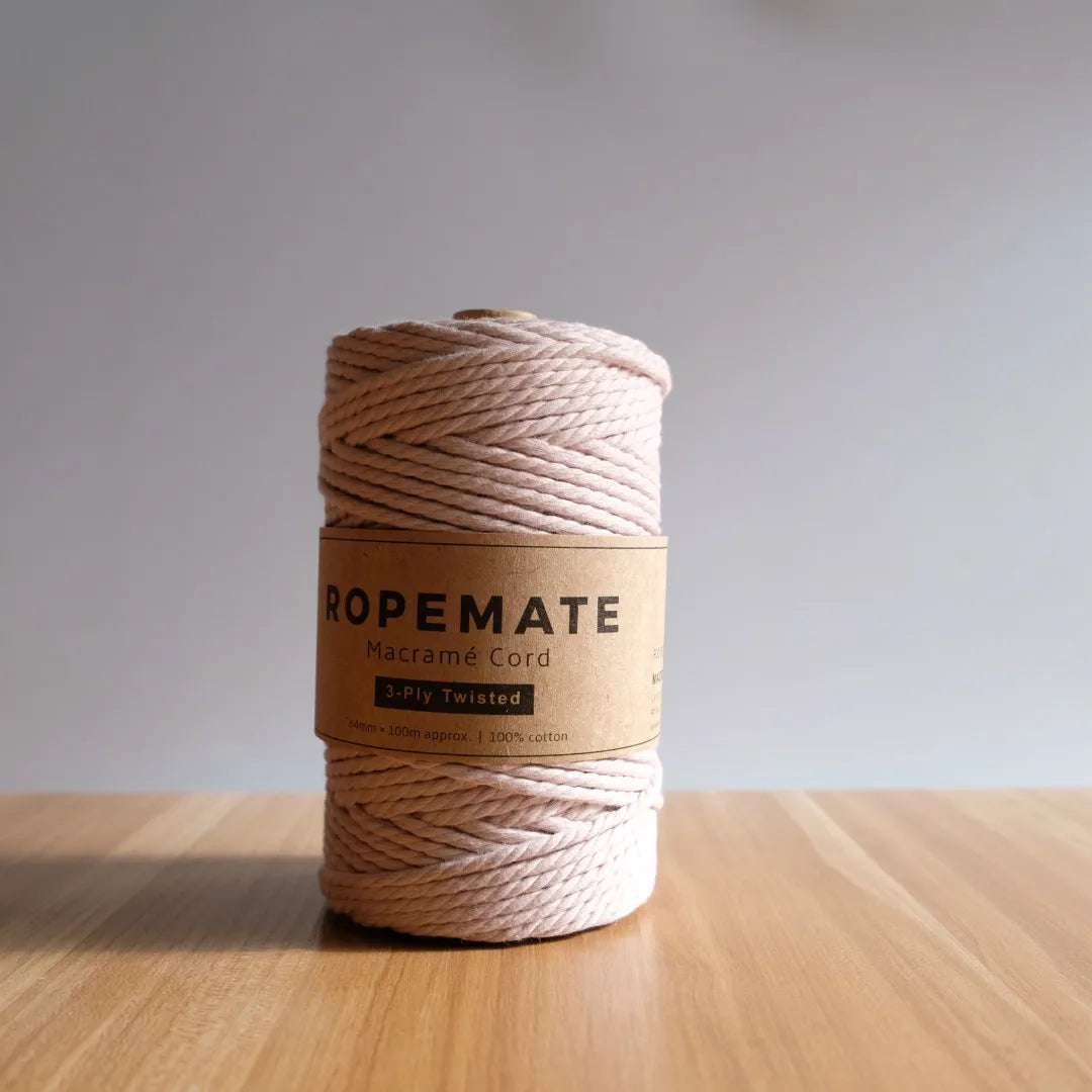 RopeMate Premium Soft Cotton Cord for DIY Macrame Bags 4MM 100M