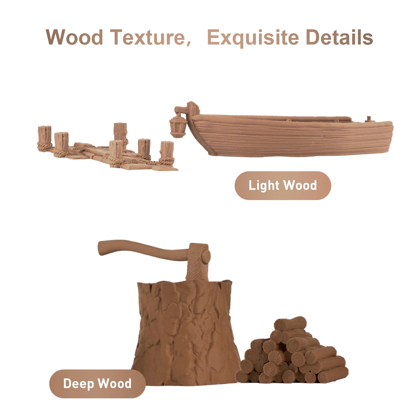 Eryone Wood PLA Filament 1KG 1.75mm High Quality 3D Printing