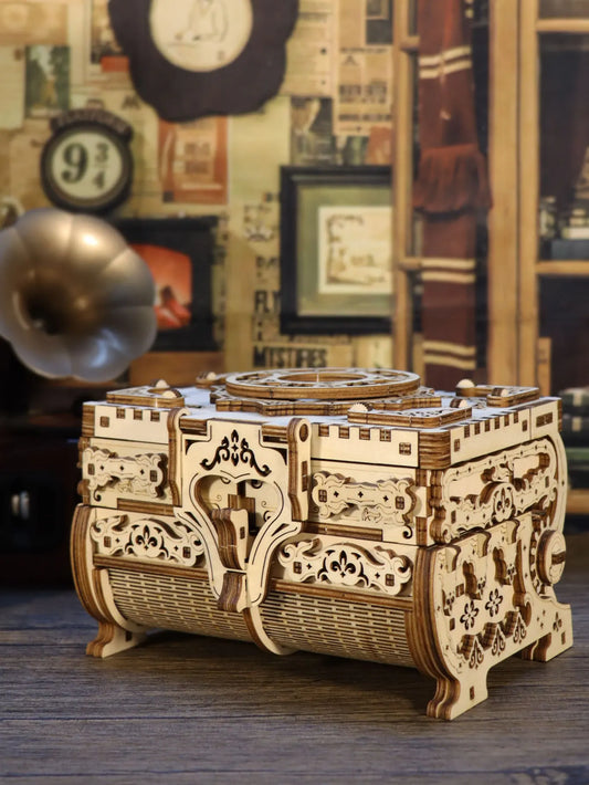 3D Wooden Puzzle Jewel Box Kit for DIY Home Decoration Gift
