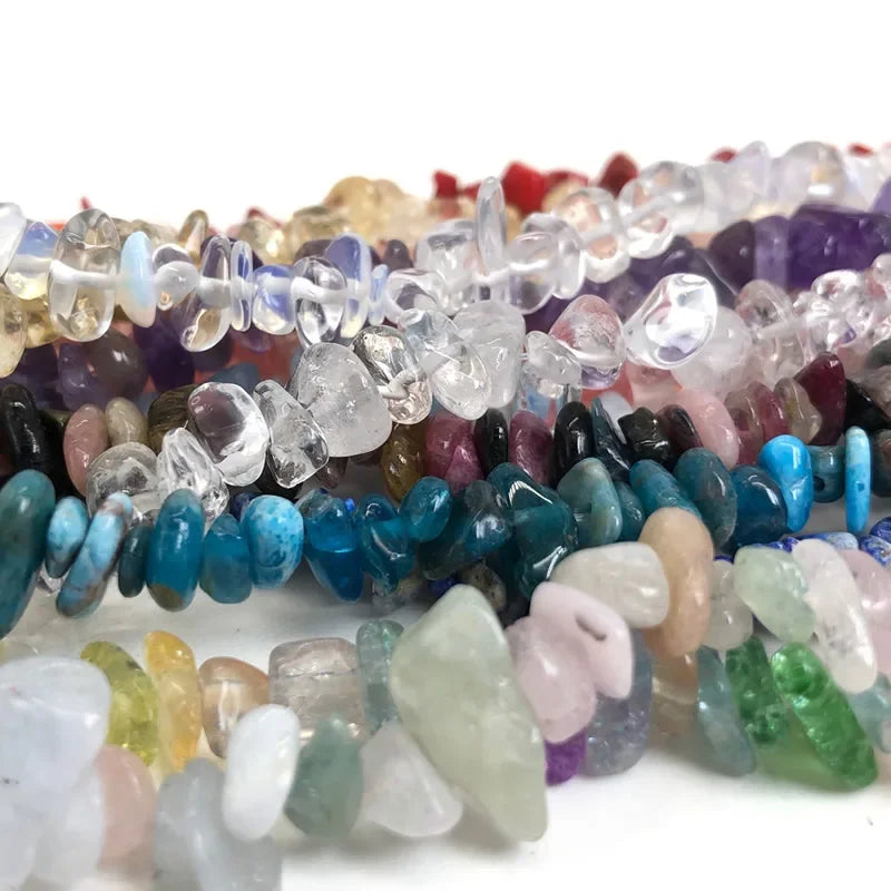 Natural Irregular Gravel Crystal Quartz Beads for Jewelry Making