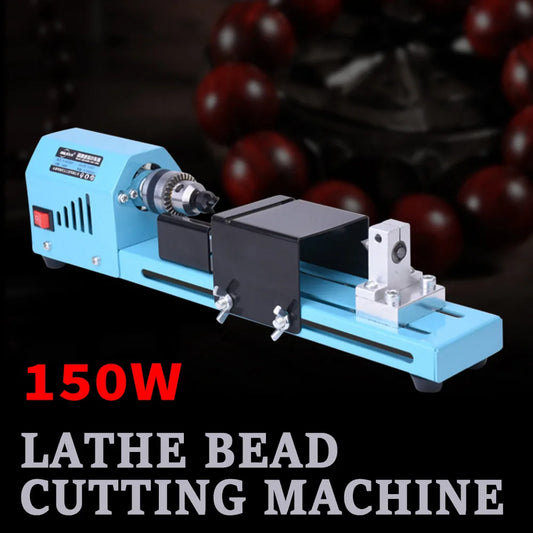 Portable Mini Wood Lathe With Seven Speeds For Tabletop Use