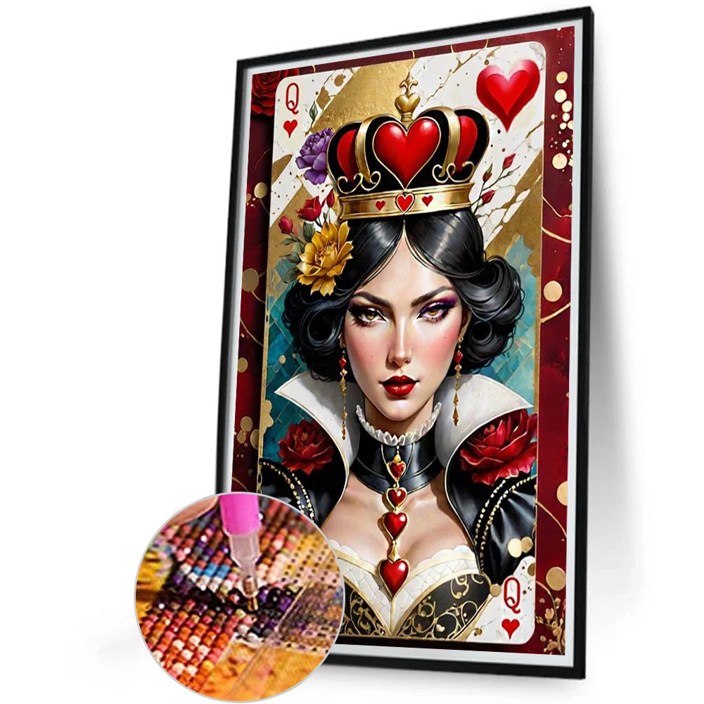 5D DIY Full Round Drill Diamond Painting Poker Character Art