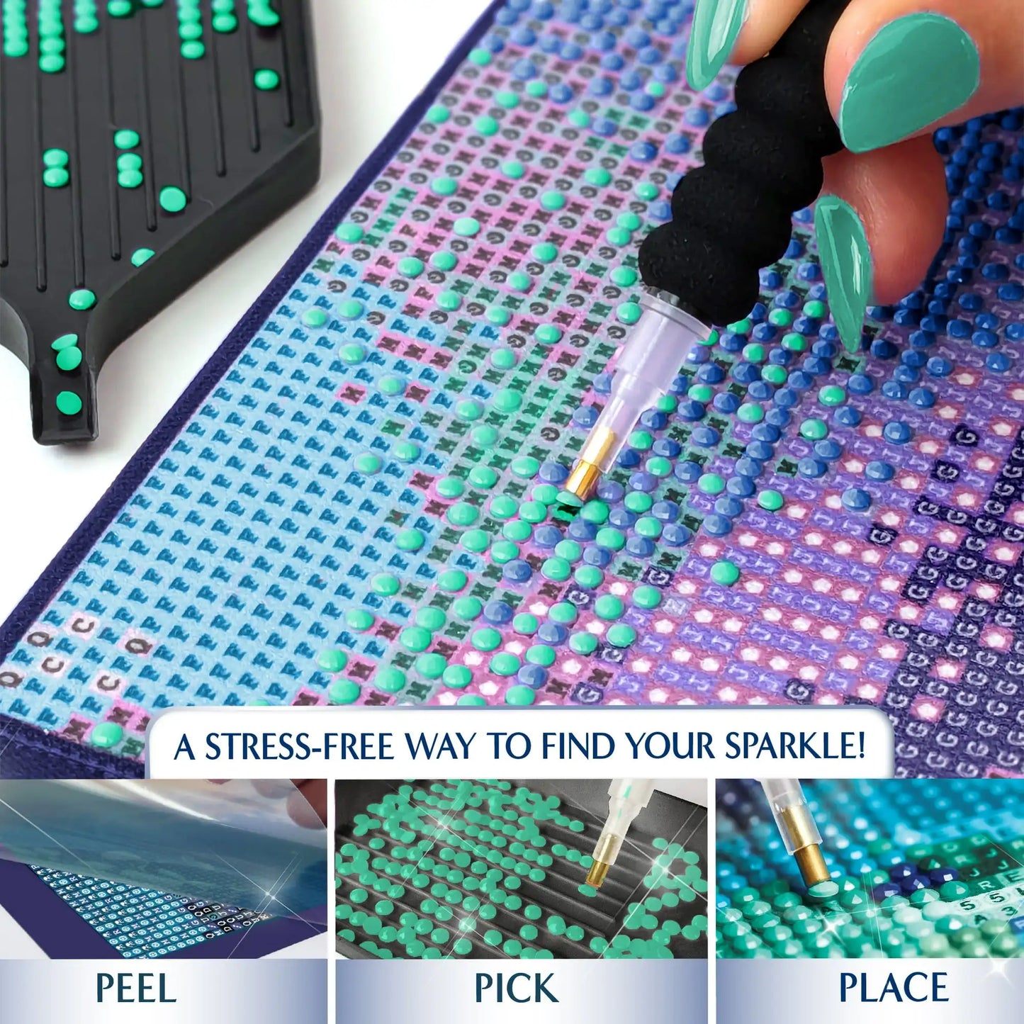 ArtSkills Northern Lights Diamond Painting Kit for Creative Fun