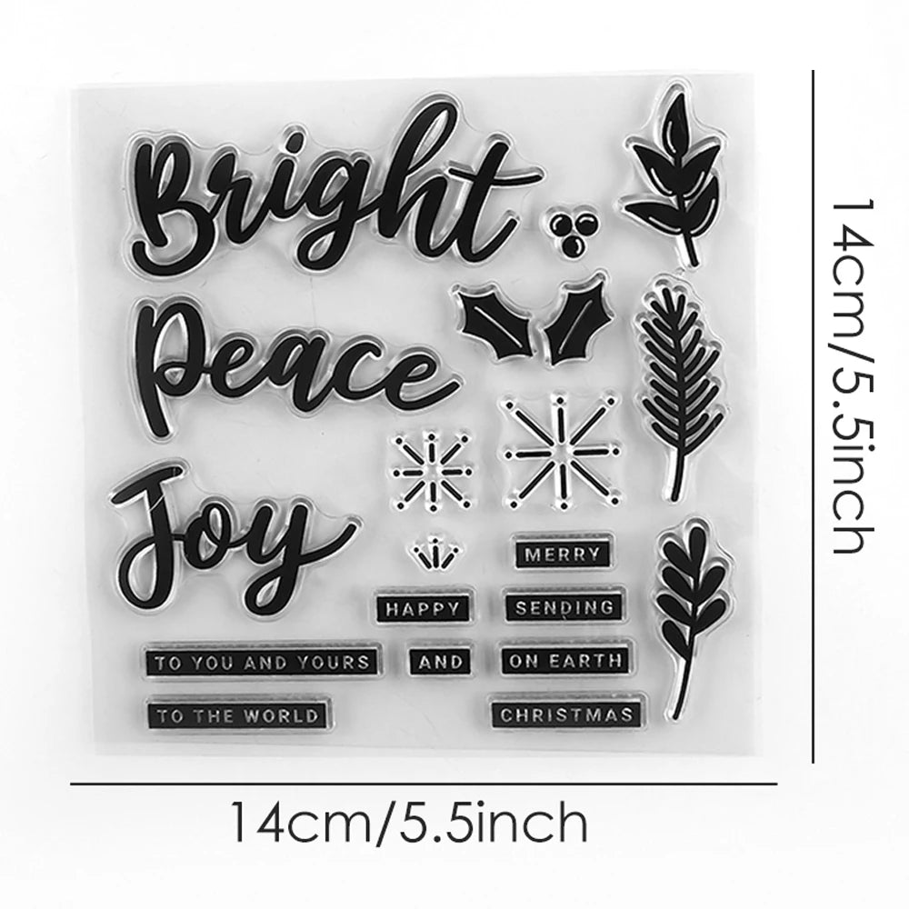 Peace and Joy Clear Stamps and Cutting Dies for Crafting