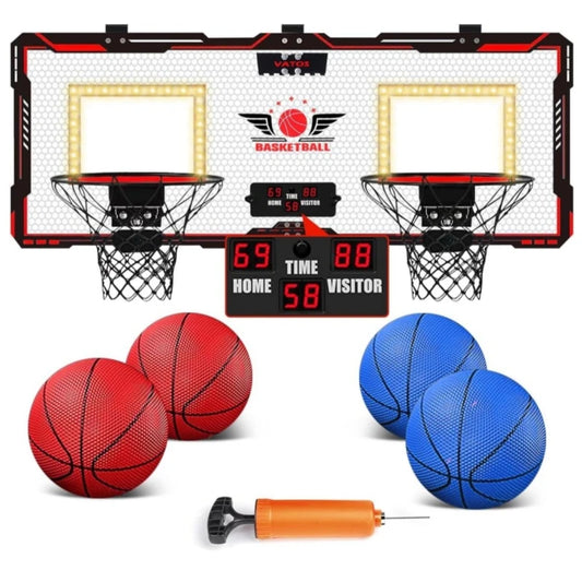 VATOS Basketball Hoop Twin Set With Electric Scoreboard