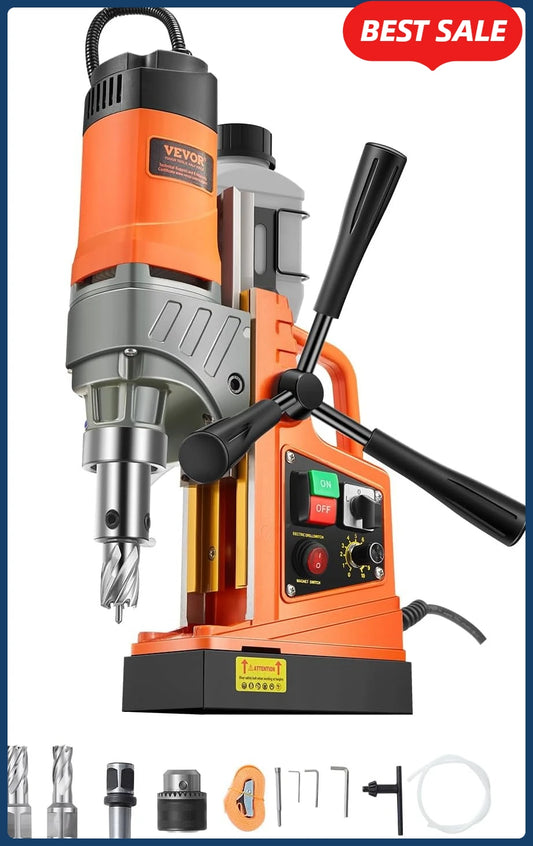 Portable Magnetic Drill 1450W Variable Speed 1.6 Inch Boring