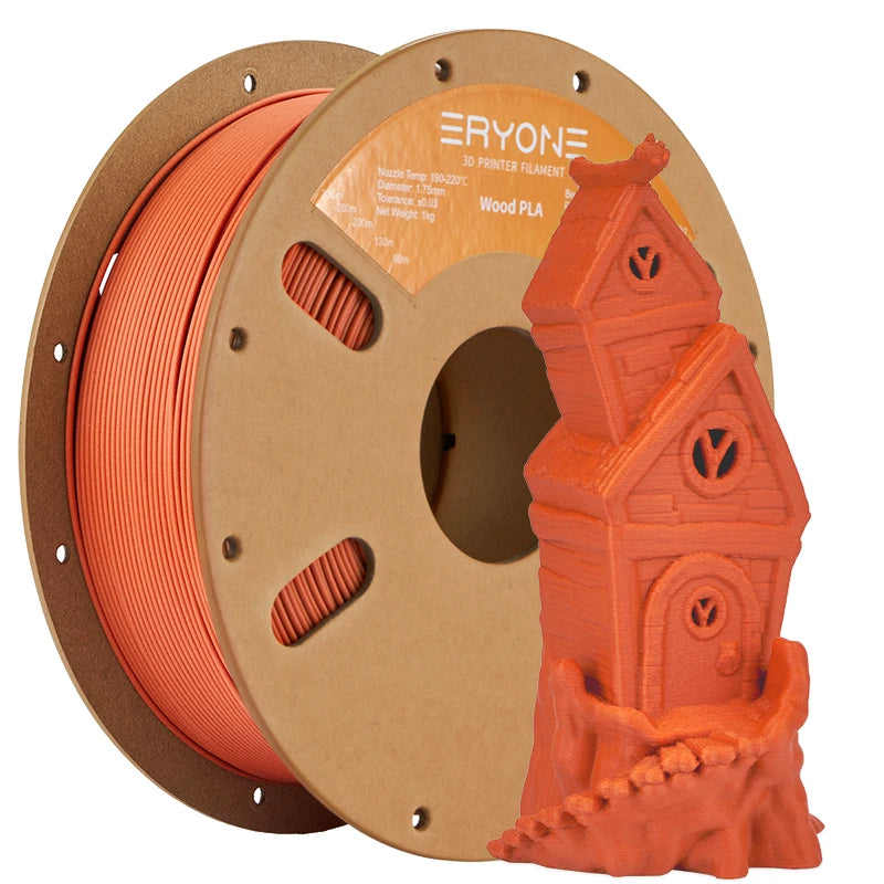 Eryone Wood PLA Filament 1KG 1.75mm High Quality 3D Printing