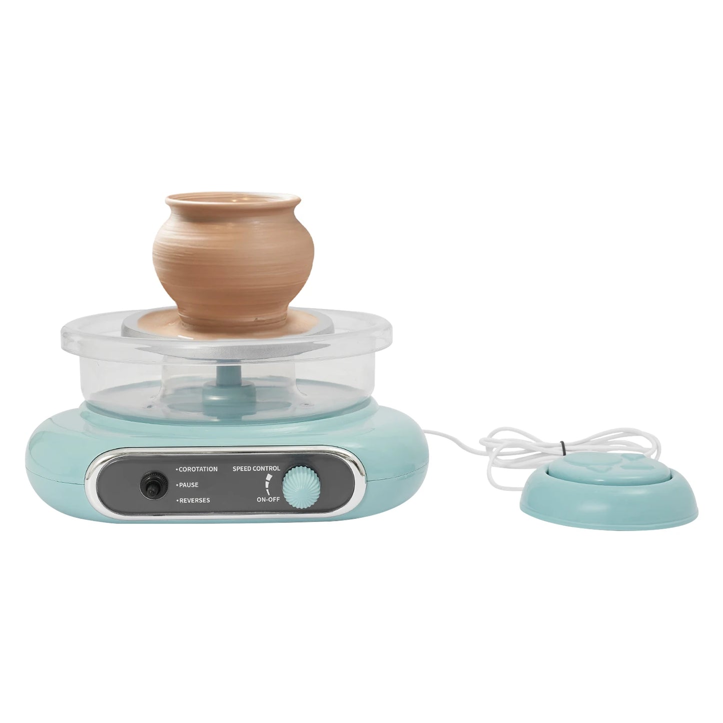 Mini Electric Pottery Wheel Kit with Adjustable Speed for DIY