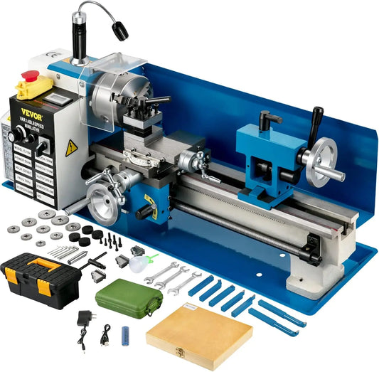 Mini Metal Lathe 7x14 Benchtop CNC Machine with Variable Speed