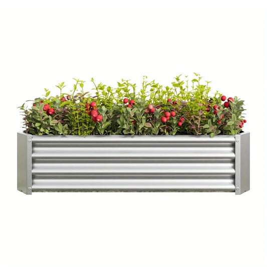 Galvanized Steel Raised Garden Bed Kit for Outdoor Planting