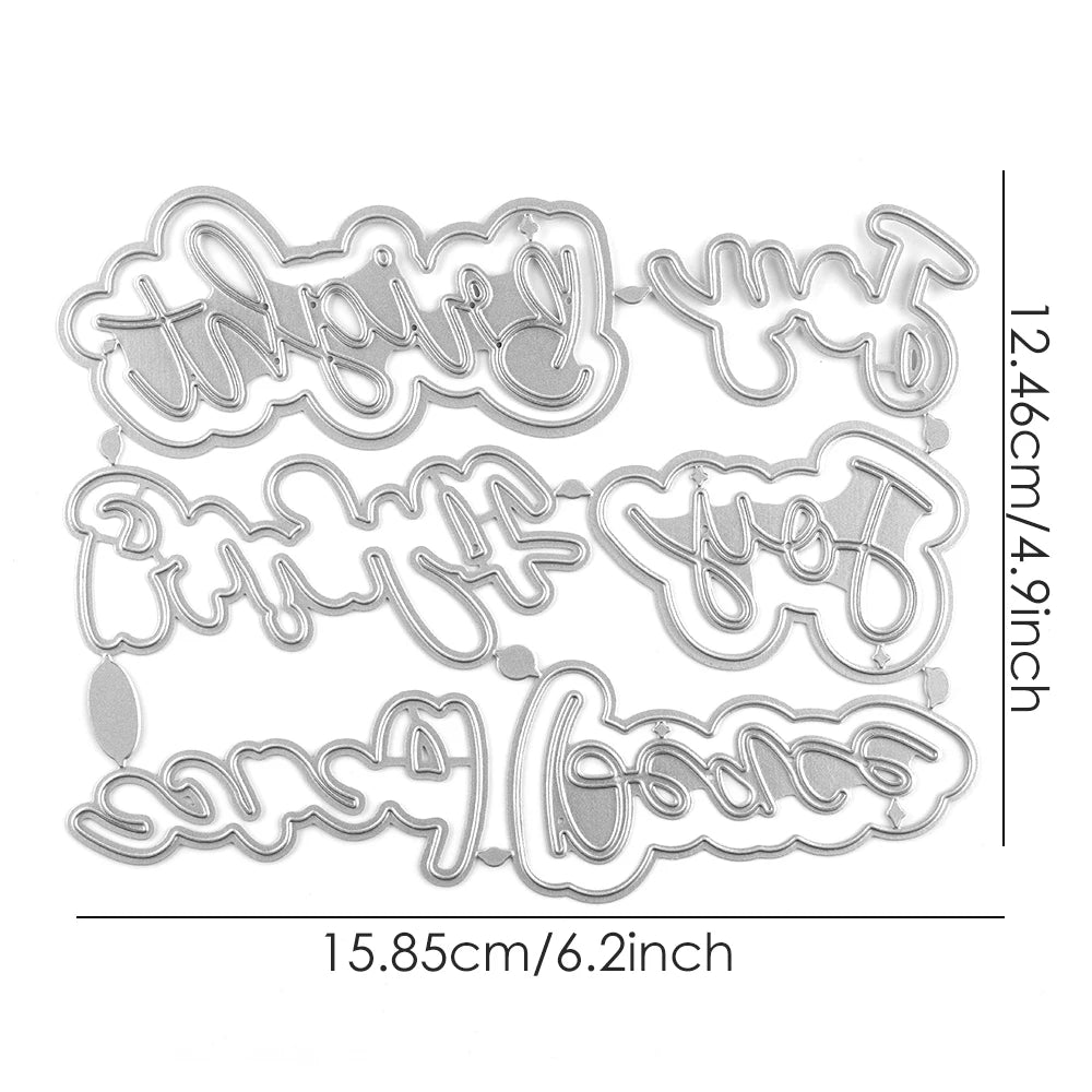 Peace and Joy Clear Stamps and Cutting Dies for Crafting