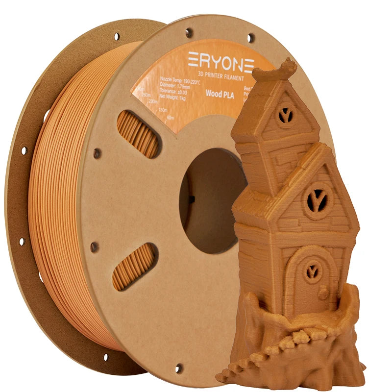 Eryone Wood PLA Filament 1KG 1.75mm High Quality 3D Printing