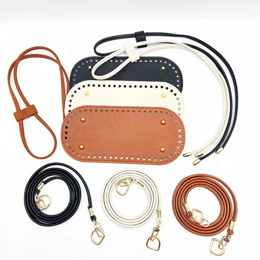 PU Leather Bucket Bag Base DIY Purse Kit With Strap