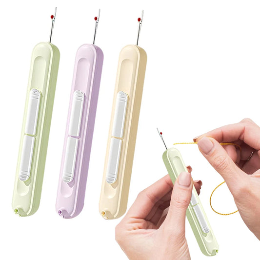 2 In 1 Needle Threader Hand Sewing Tool Quick Threader
