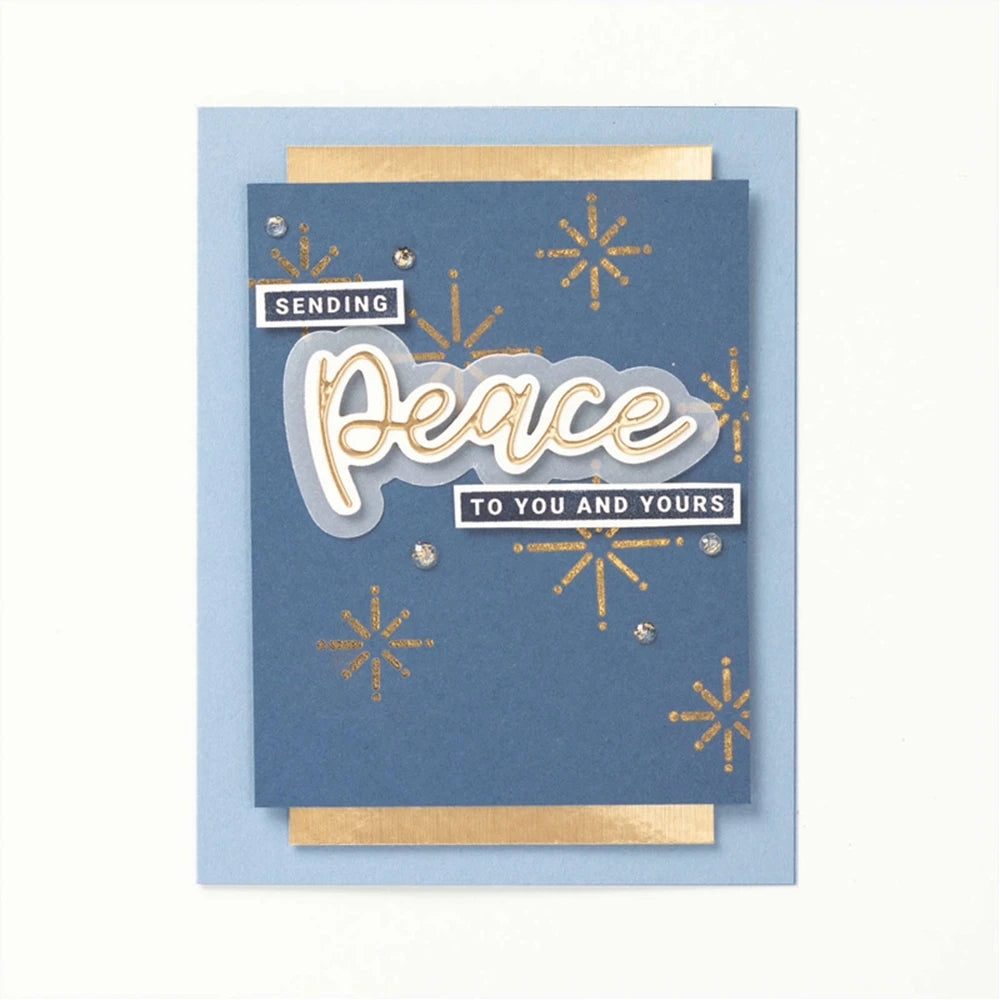 Peace and Joy Clear Stamps and Cutting Dies for Crafting