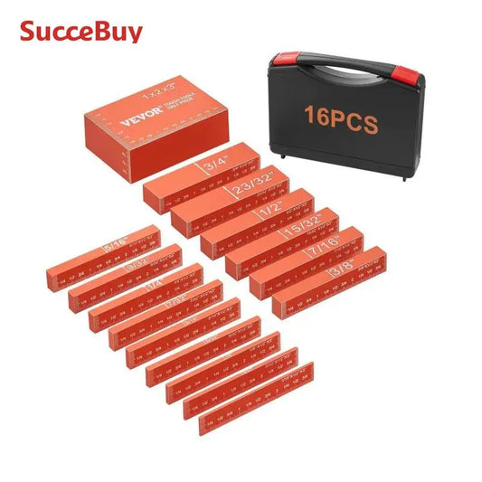 SucceBuy 16 Piece Aluminum Height Gauge Setup Blocks