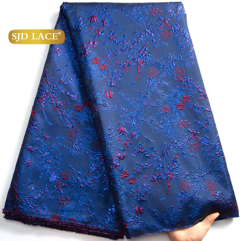 SJD Lace African Fabric High Quality French Jacquard for Dresses